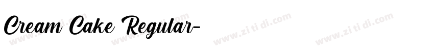 Cream Cake Regular字体转换